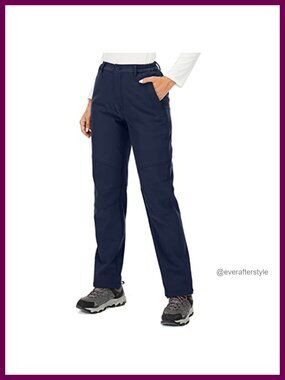 Waterproof Fleece Lined Soft Shell Insulated Snow Ski Pants